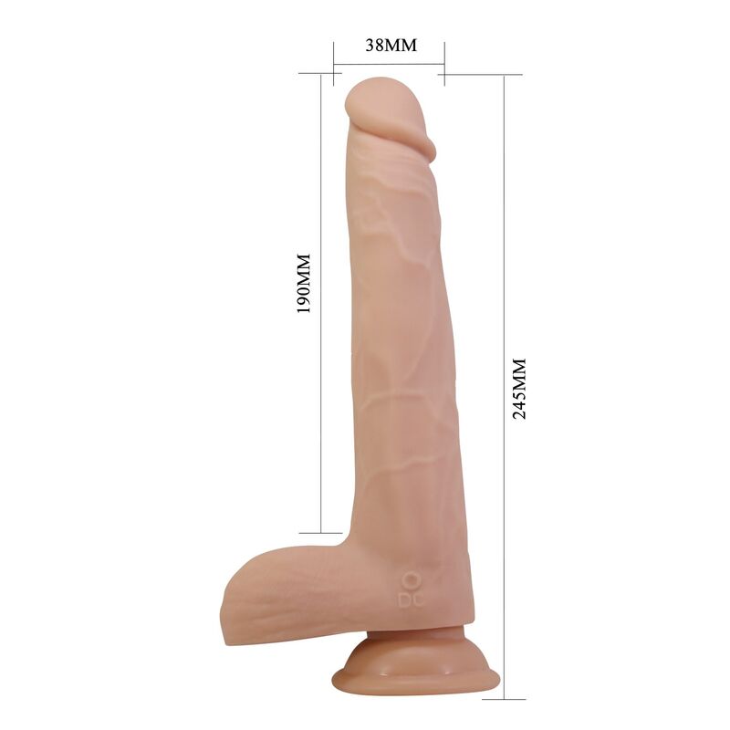 Pretty Love Nolan Vibrationsdildo 24,5 cm – Natur