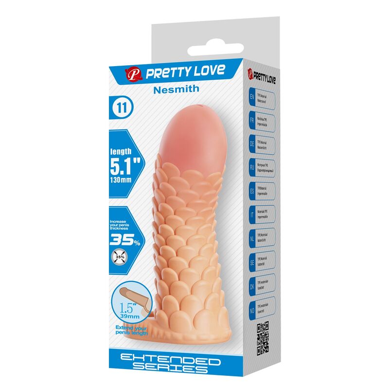 Pretty Love Nesmith Penishülle 13 cm – Natur