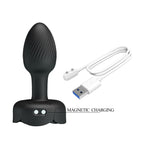 Pretty Love Vibrations-Analplug 10 Modi – Schwarz