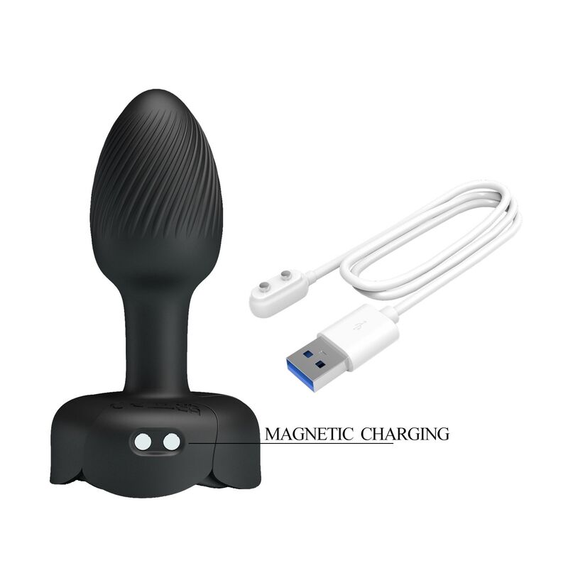 Pretty Love Vibrations-Analplug 10 Modi – Schwarz