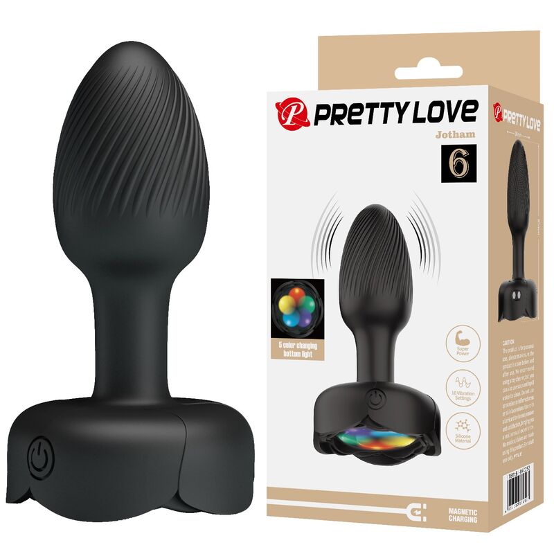 Pretty Love Vibrations-Analplug 10 Modi – Schwarz