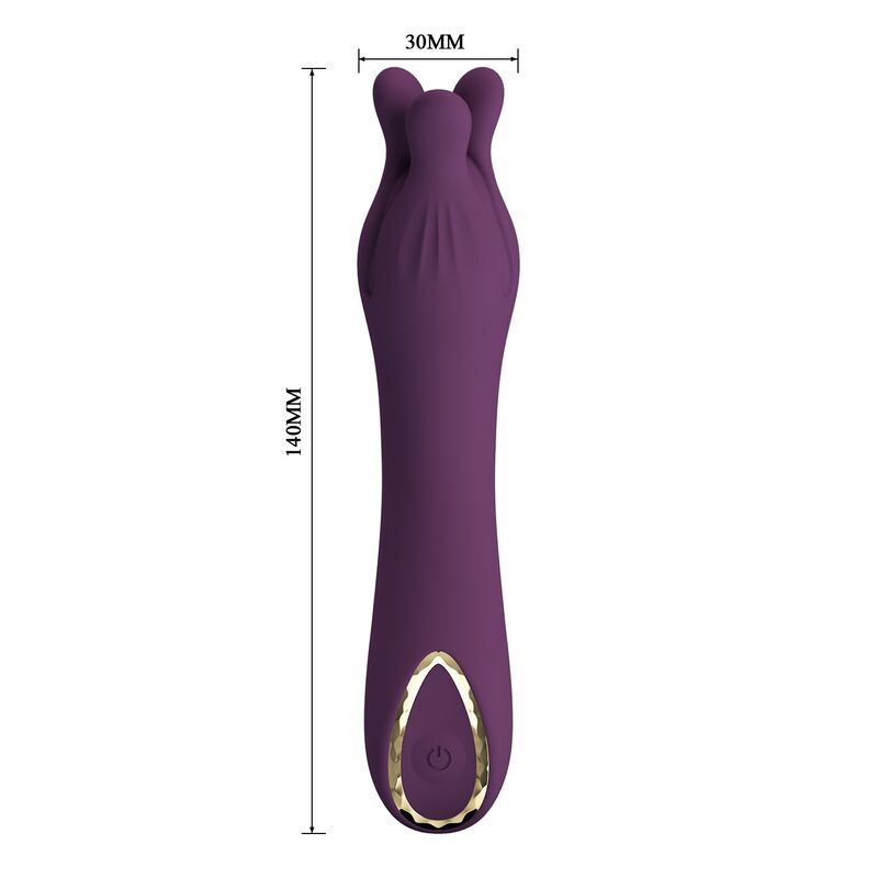 PRETTY LOVE - LUNAO WIEDERAUFLADBARER VIBRATOR MIT 10 FUNKTIONEN, LILA
