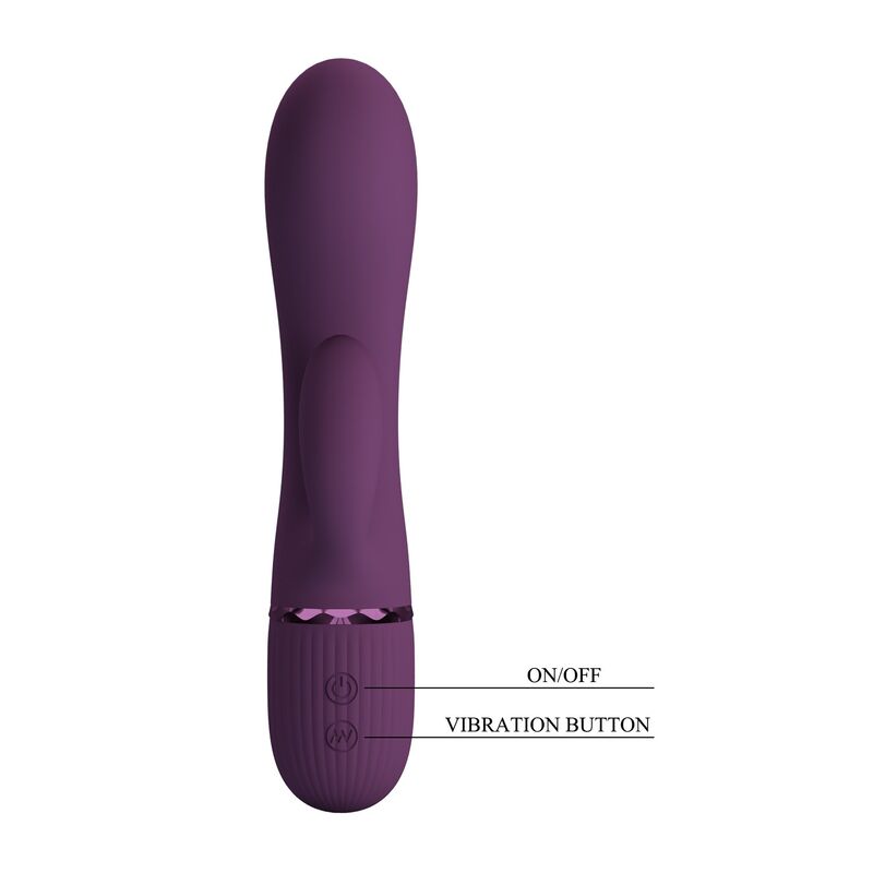 PRETTY LOVE - MARGIE WIEDERAUFLADBARER HASENVIBRATOR MIT 10 FUNKTIONEN, LILA