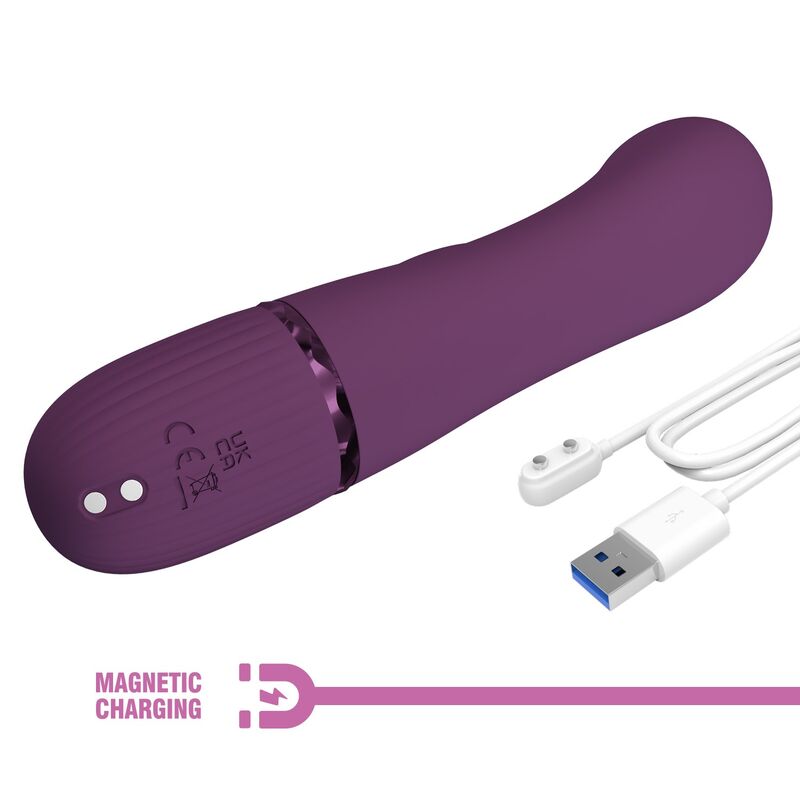 PRETTY LOVE - MARGIE WIEDERAUFLADBARER HASENVIBRATOR MIT 10 FUNKTIONEN, LILA