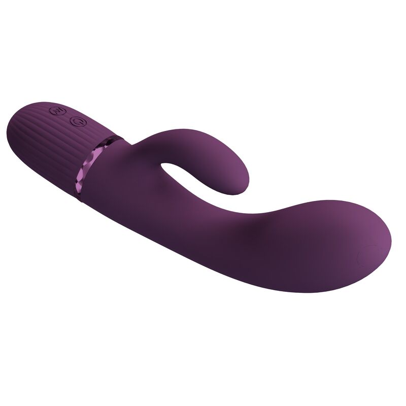 PRETTY LOVE - MARGIE WIEDERAUFLADBARER HASENVIBRATOR MIT 10 FUNKTIONEN, LILA