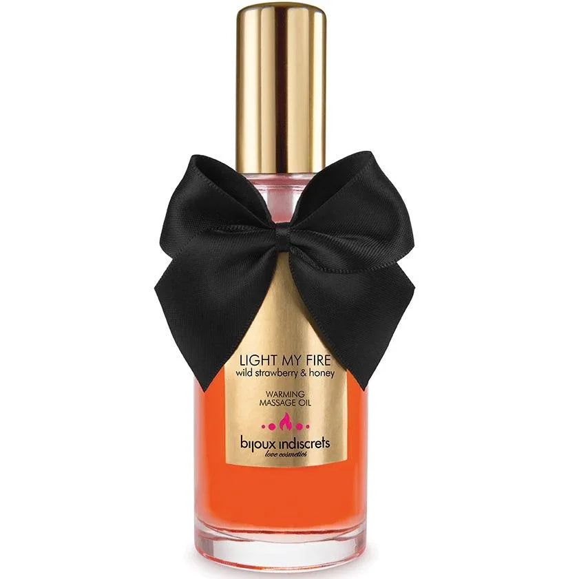 BIJOUX - MASSAGEÖL WÄRMEEFFEKT ERDBEER-AROMA - Vanelion Paradise