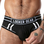 Locker Gear Sweat It Jock Brief Sport-Mesh Schwarz – S