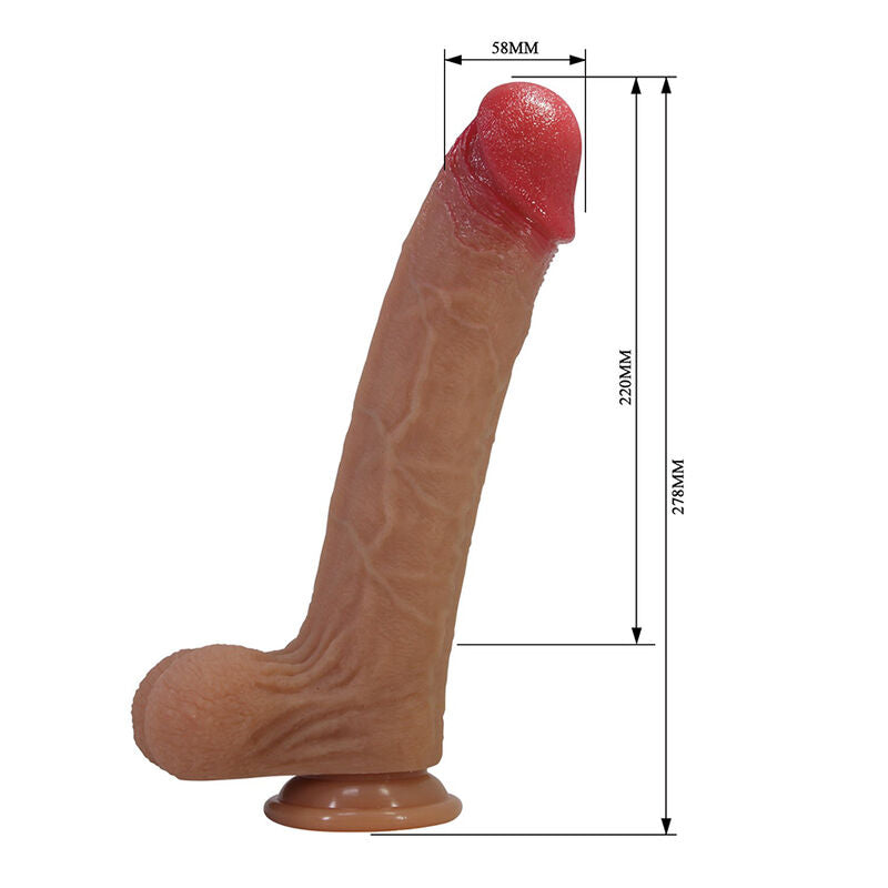Pretty Love Orsen Dildo 27,7 cm – Natur/Rot