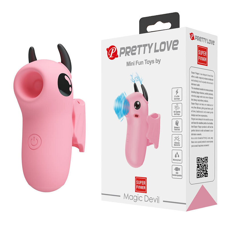 Pretty Love Magic Devil Fingerstimulator – Pink