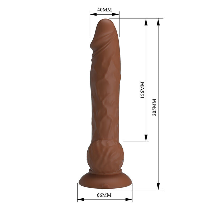 Pretty Love Eren Stoßvibrator 20,5 cm – Braun