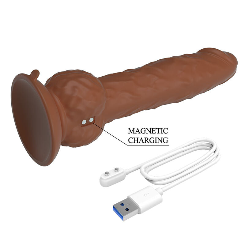 Pretty Love Eren Stoßvibrator 20,5 cm – Braun