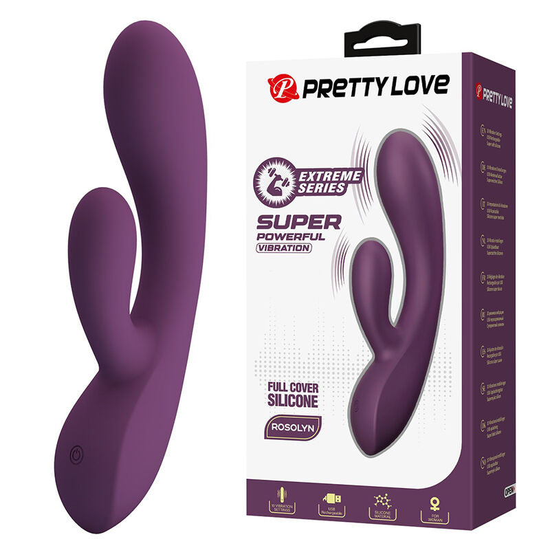 PRETTY LOVE - ROSOLYN WIEDERAUFLADBARER HASENVIBRATOR MIT 10 FUNKTIONEN