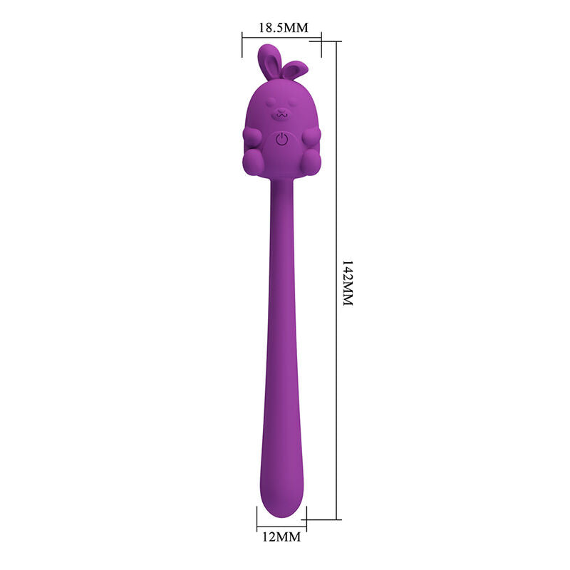 Pretty Love Hase Flirtstift Flexibler USB-Vibrator Lila