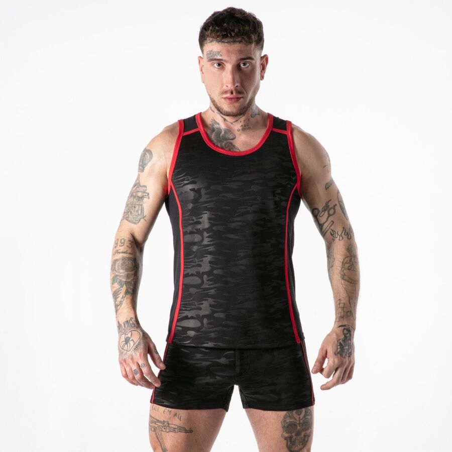 Locker Gear Full Military Access Tanktop Rot XL – Produktansicht 2