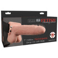 FETISH FANTASY SERIES - REALISTISCHER, VIBRIERENDER HOHL-STRAP-ON MIT HODEN, 17,8 CM