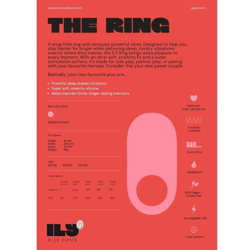 Je Joue ILY The Ring vibrierender Penisring – Produktansicht 10