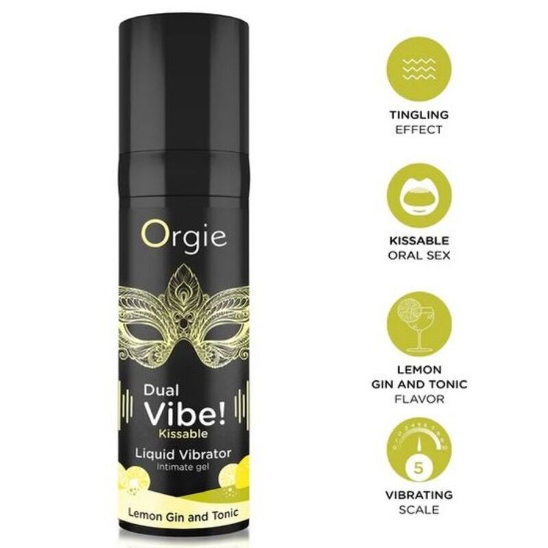 Orgie Dual Vibe! Lemon Gin & Tonic Gel 15 ml