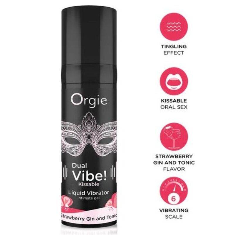 Orgie Dual Vibe! Strawberry Gin & Tonic Gel 15 ml