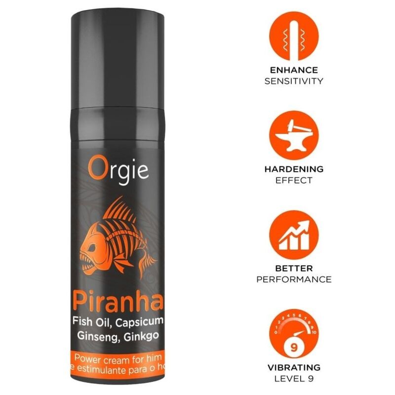 Orgie Piranha Power Cream für ihn 15 ml