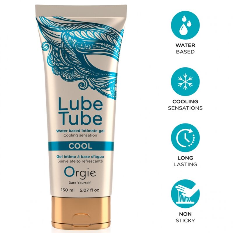 Orgie Lube Tube Cool – Gleitgel auf Wasserbasis mit Kühleffekt, 150 ml