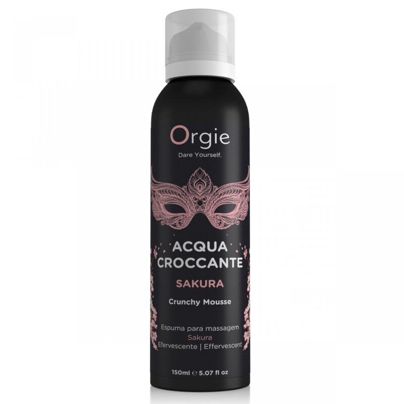 Orgie Acqua Croccante Sakura – Knisternde Massagemousse, 150 ml