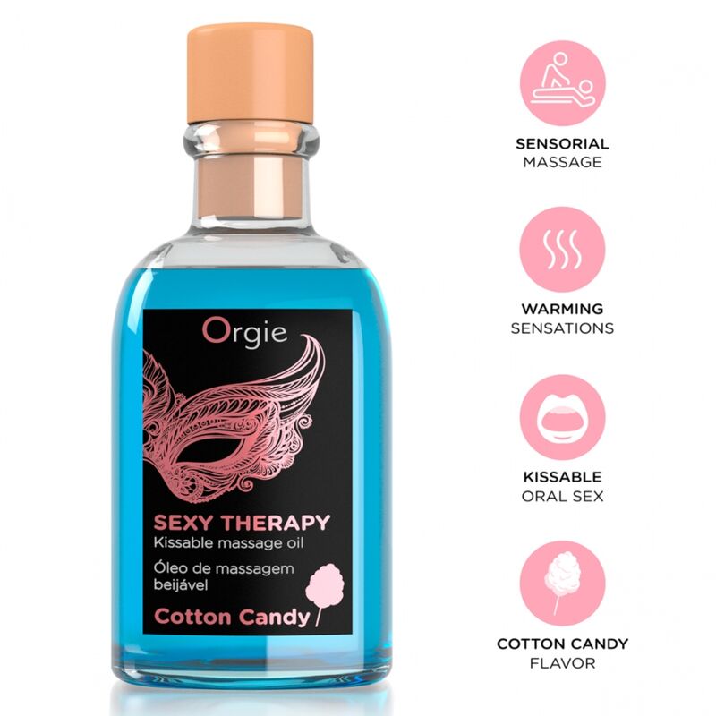 Orgie Lips Massage Kissable Massagegel Zuckerwatte 100 ml