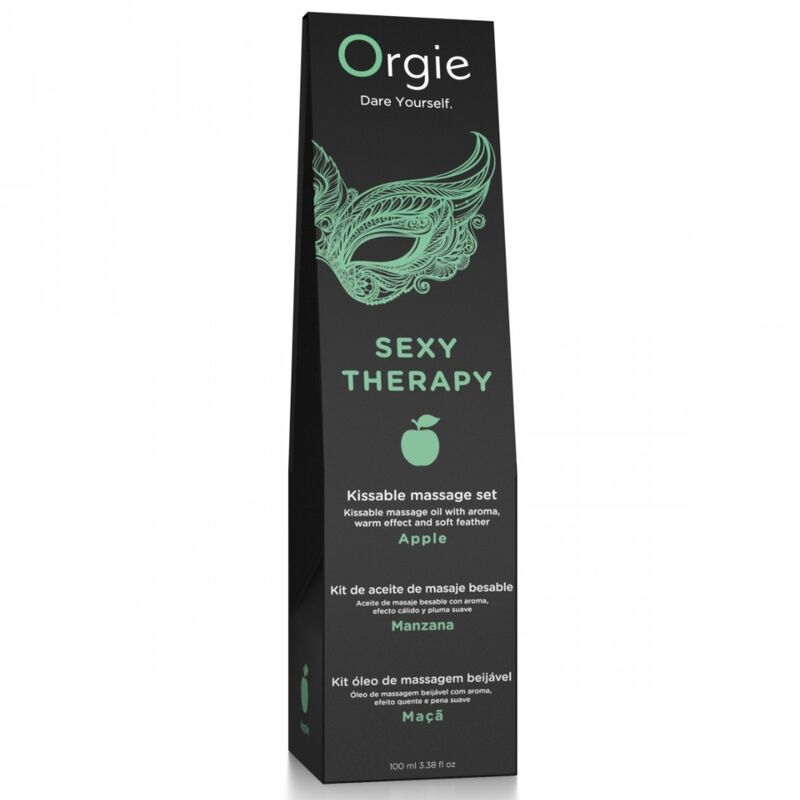 Orgie Lips Massage Kissable Massagegel Apfel 100 ml
