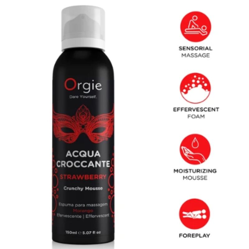 ORGIE Acqua Croccante Erdbeer Massage-Mousse 150 ml