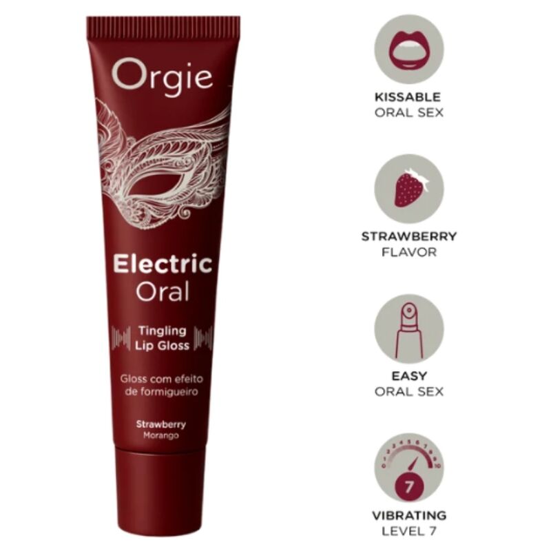 Orgie Electric Oral prickelnder Lipgloss Erdbeere 10 ml