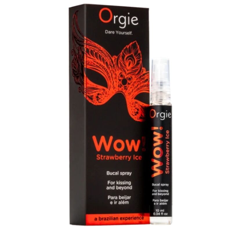 ORGIE Wow! Strawberry Ice Mundspray mit Kühleffekt – 10 ml