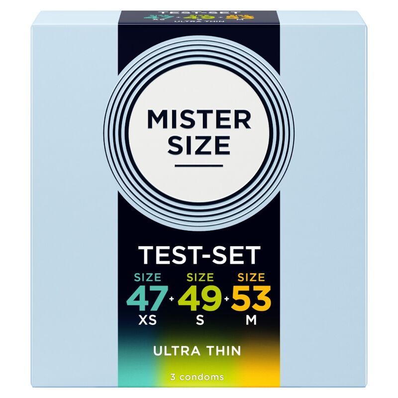 Mister Size Slim Kondom-Testpackung 47/49/53 mm – 3 Stück