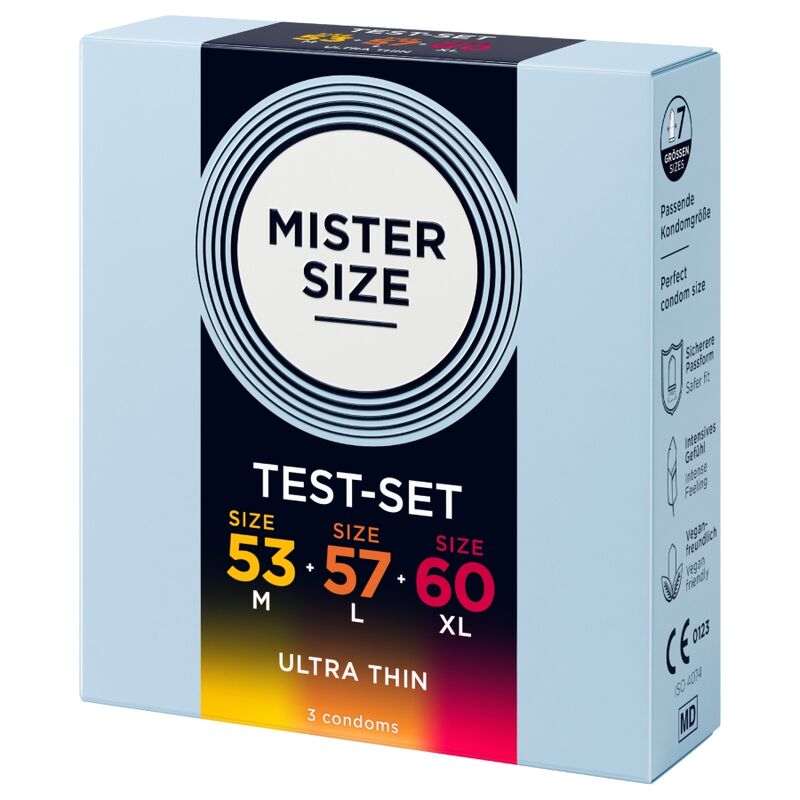Mister Size Medium Kondom-Testpackung 53/57/60 mm – 3 Stück