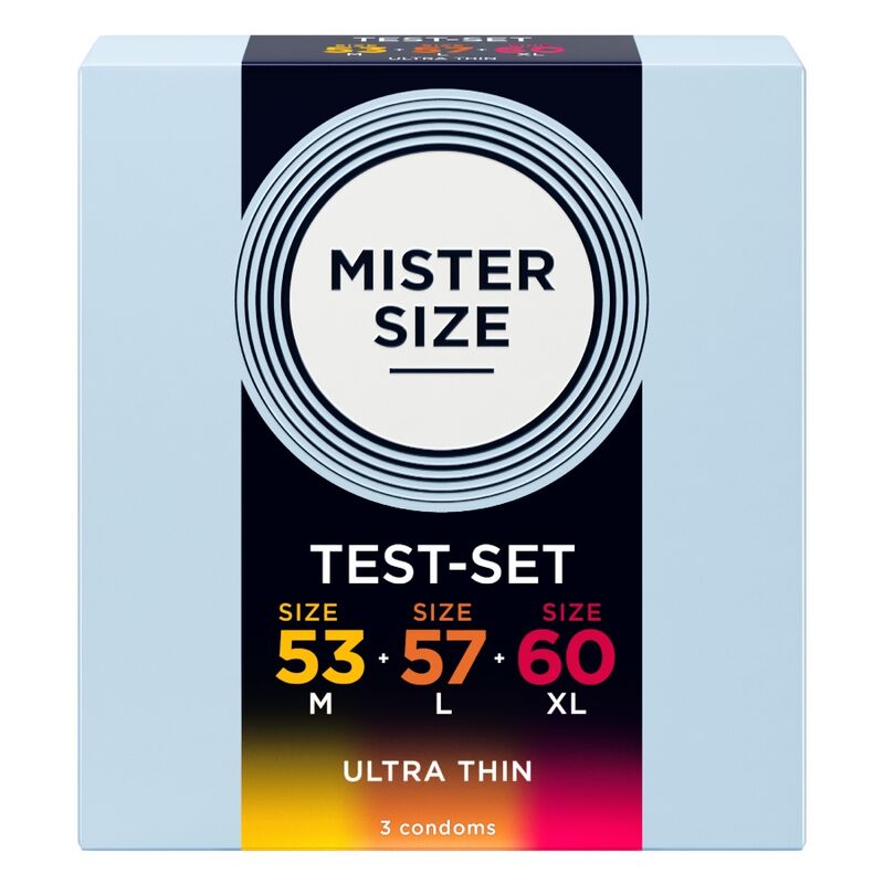 Mister Size Medium Kondom-Testpackung 53/57/60 mm – 3 Stück