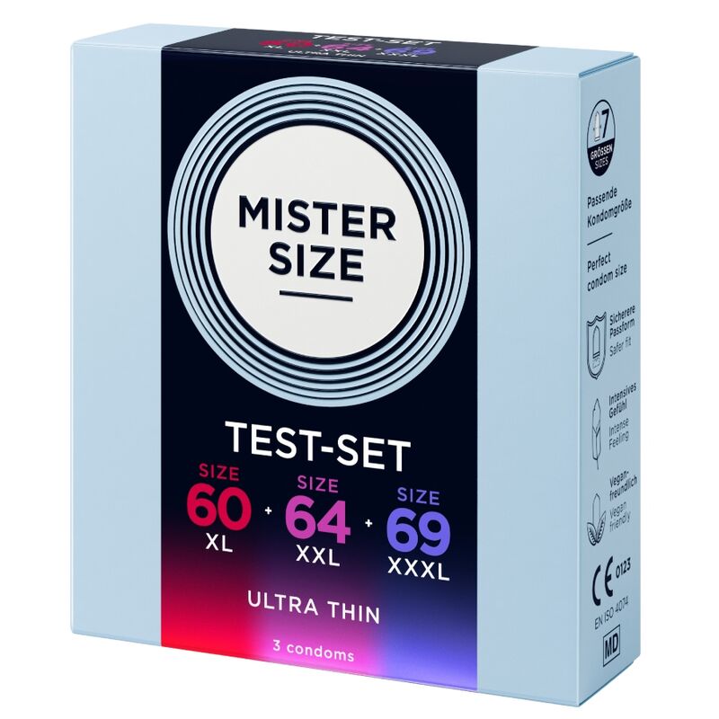 Mister Size Wide Kondom-Testpackung 60/64/69 mm – 3 Stück