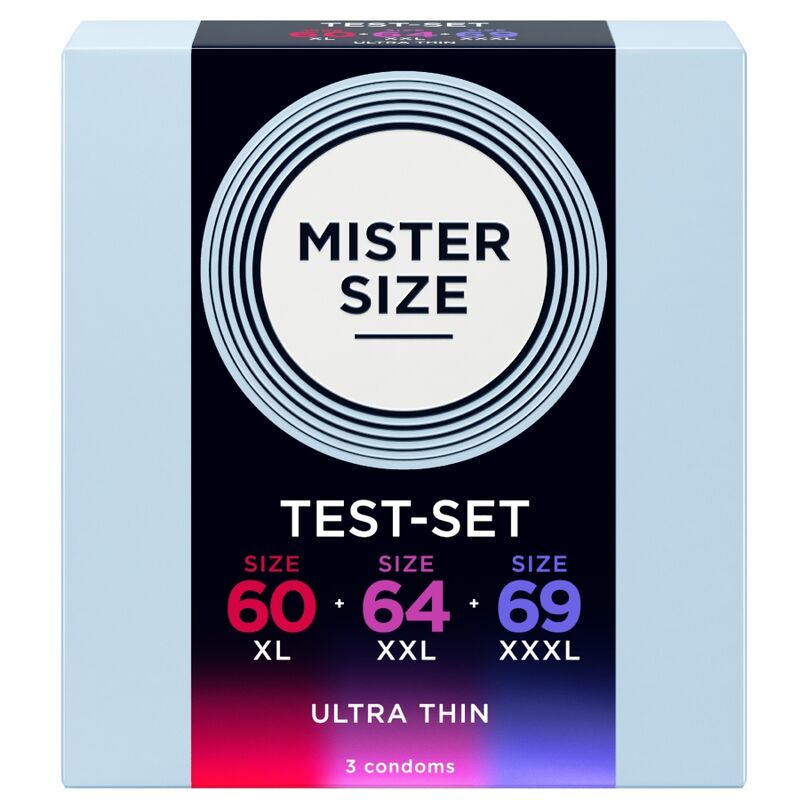 Mister Size Wide Kondom-Testpackung 60/64/69 mm – 3 Stück