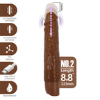 Pretty Love Kessler Stoßvibrator 22 cm – Braun