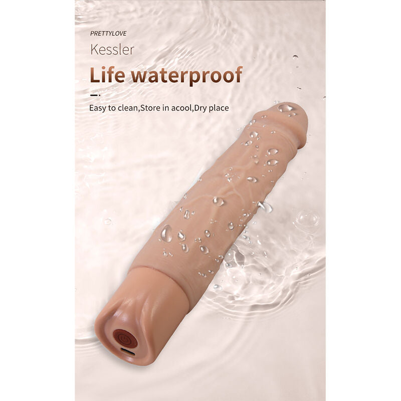 Pretty Love Kessler Stoßvibrator 22 cm – Natur