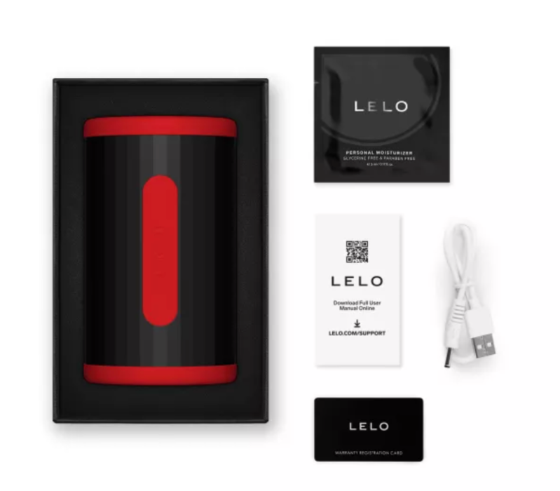 LELO - F2S DOUBLE SONIC MALE STROKER MIT DUALER SCHALLSTIMULATION ROT