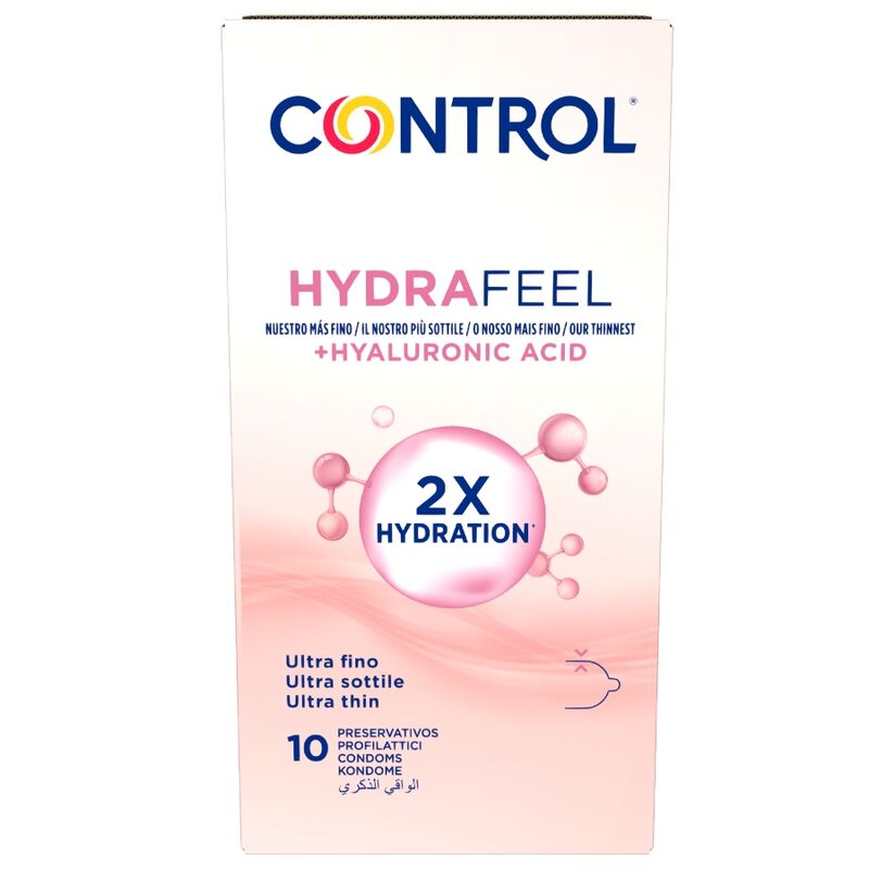 Control HydraFeel Kondome – Vorderseite der Zehnerpackung