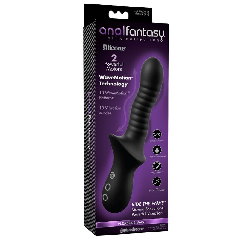 Anal Fantasy Elite Pleasure Wave Analmassager Schwarz