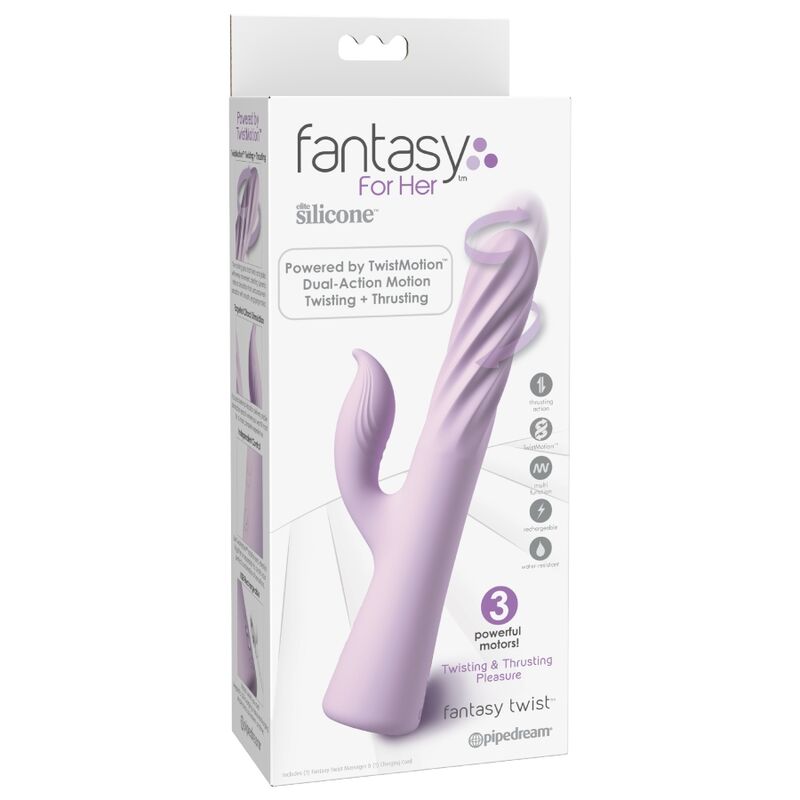 Fantasy for Her Fantasy Twist Rabbit-Vibrator mit Rotation Lila
