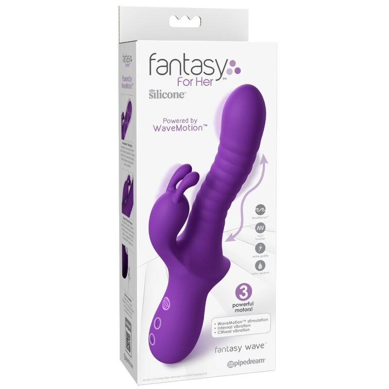 Fantasy for Her Fantasy Wave Rabbit-Vibrator mit WaveMotion Lila