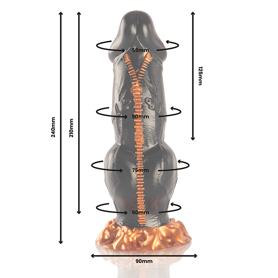 EPIC Cybersilicock Deimos Silikondildo – 24 cm