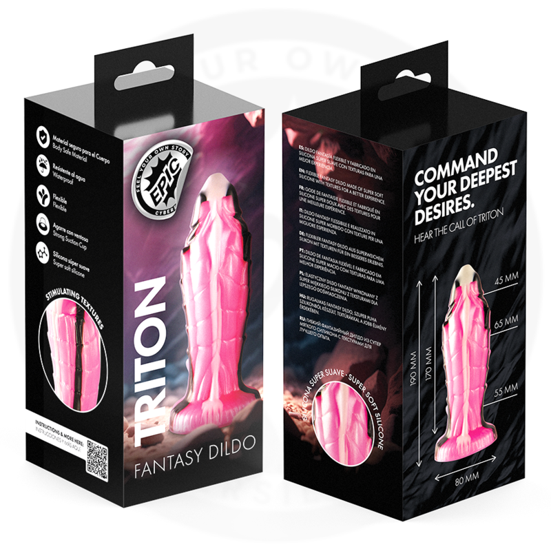 EPIC Cybersilicock Triton Silikondildo – 19 cm