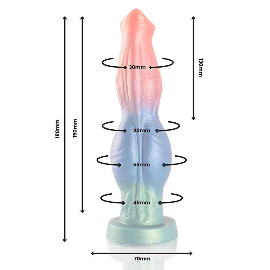 EPIC Arion vibrierender Silikon-Dildo mit Fernbedienung – 25 cm