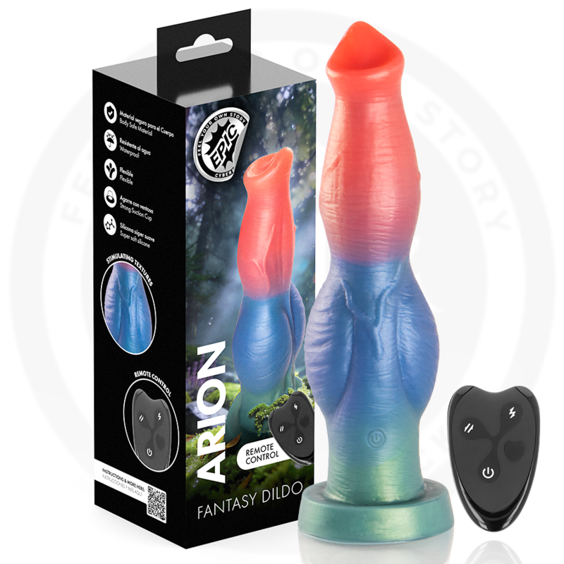 EPIC Arion vibrierender Silikon-Dildo mit Fernbedienung – Produktansicht
