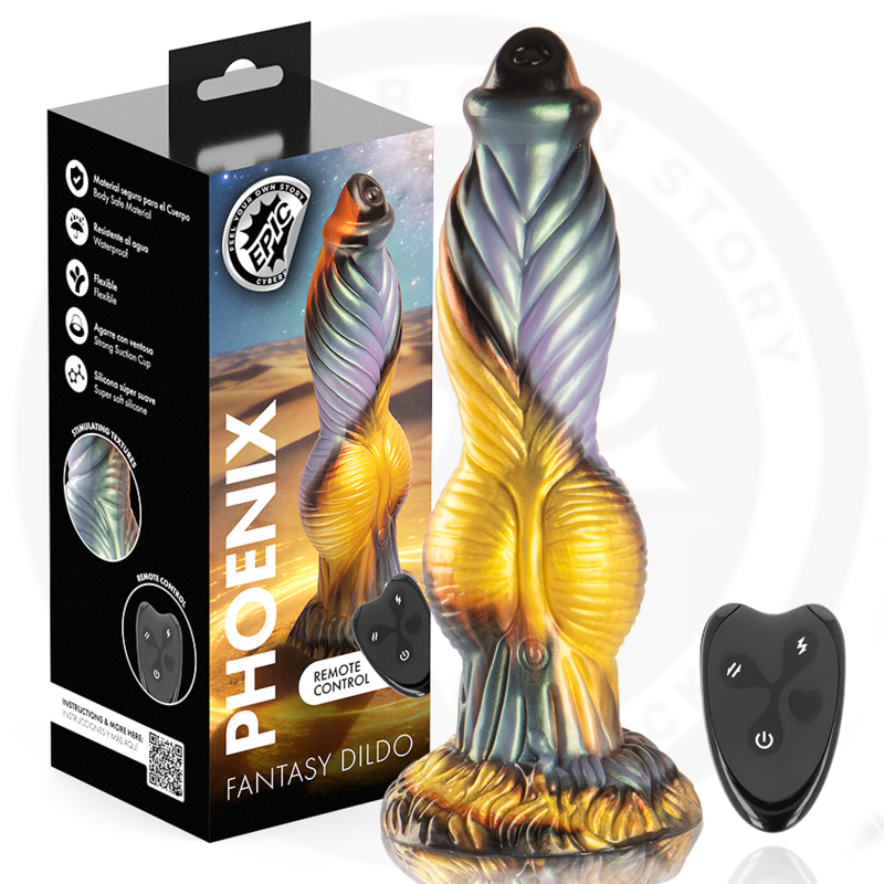 EPIC Phoenix vibrierender Silikon-Dildo mit Fernbedienung – Produktansicht