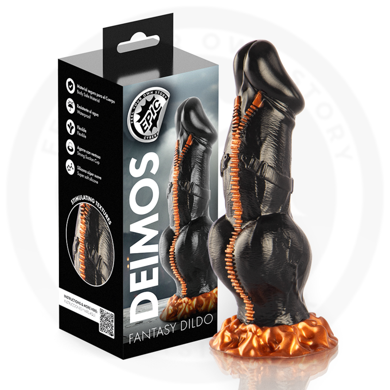 EPIC Deimos in Schwarz/Orange mit Verpackung