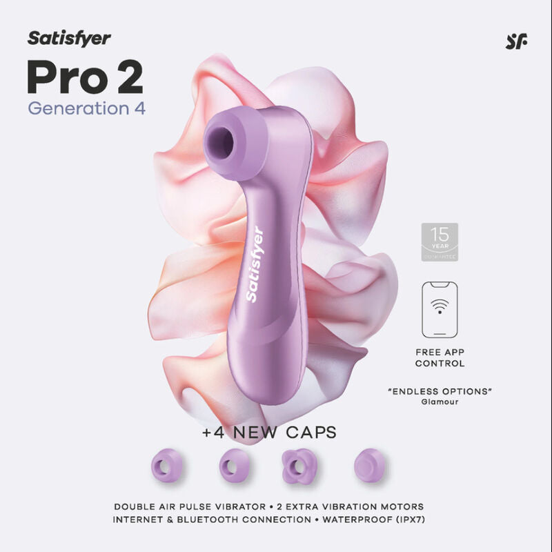 Satisfyer Pro 2 Generation 4 Connect App Klitorisstimulator Amethyst