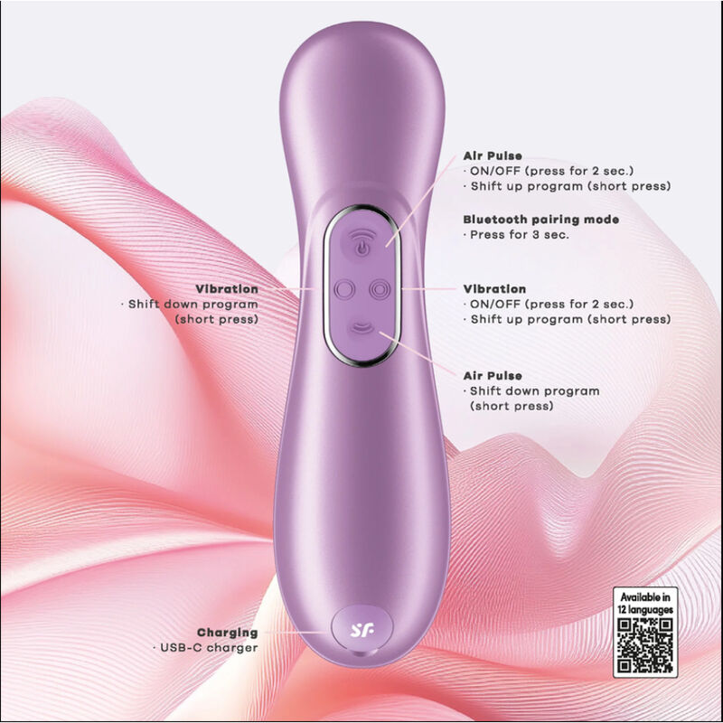 Satisfyer Pro 2 Generation 4 Connect App Klitorisstimulator Amethyst
